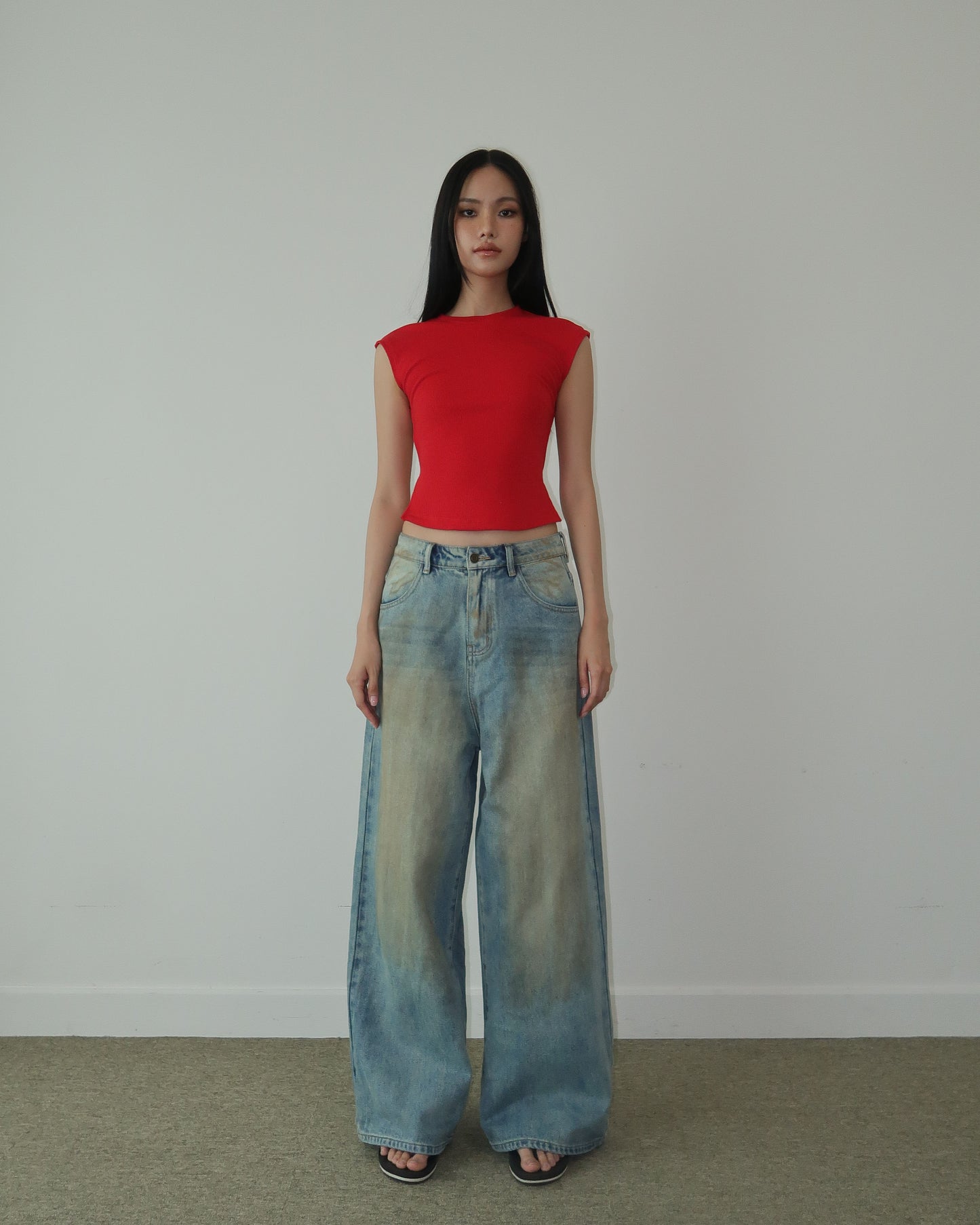 NOT FOR EVERYONE - Open back knit top