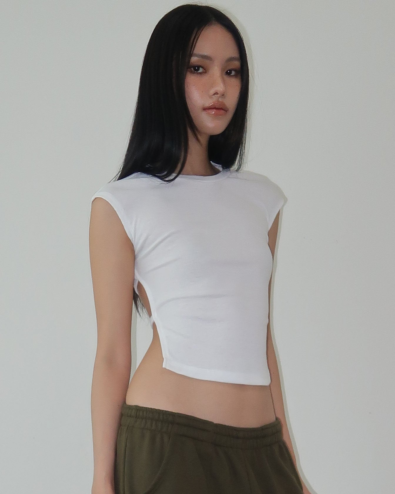 NOT FOR EVERYONE - Open back knit top