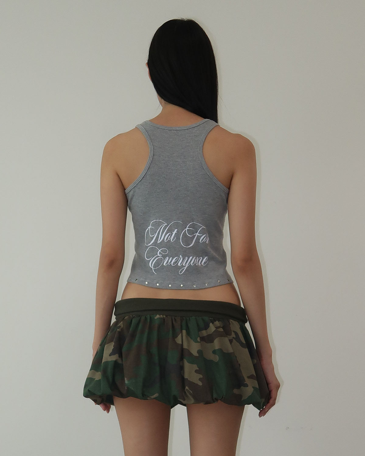 Camo bubble skirt