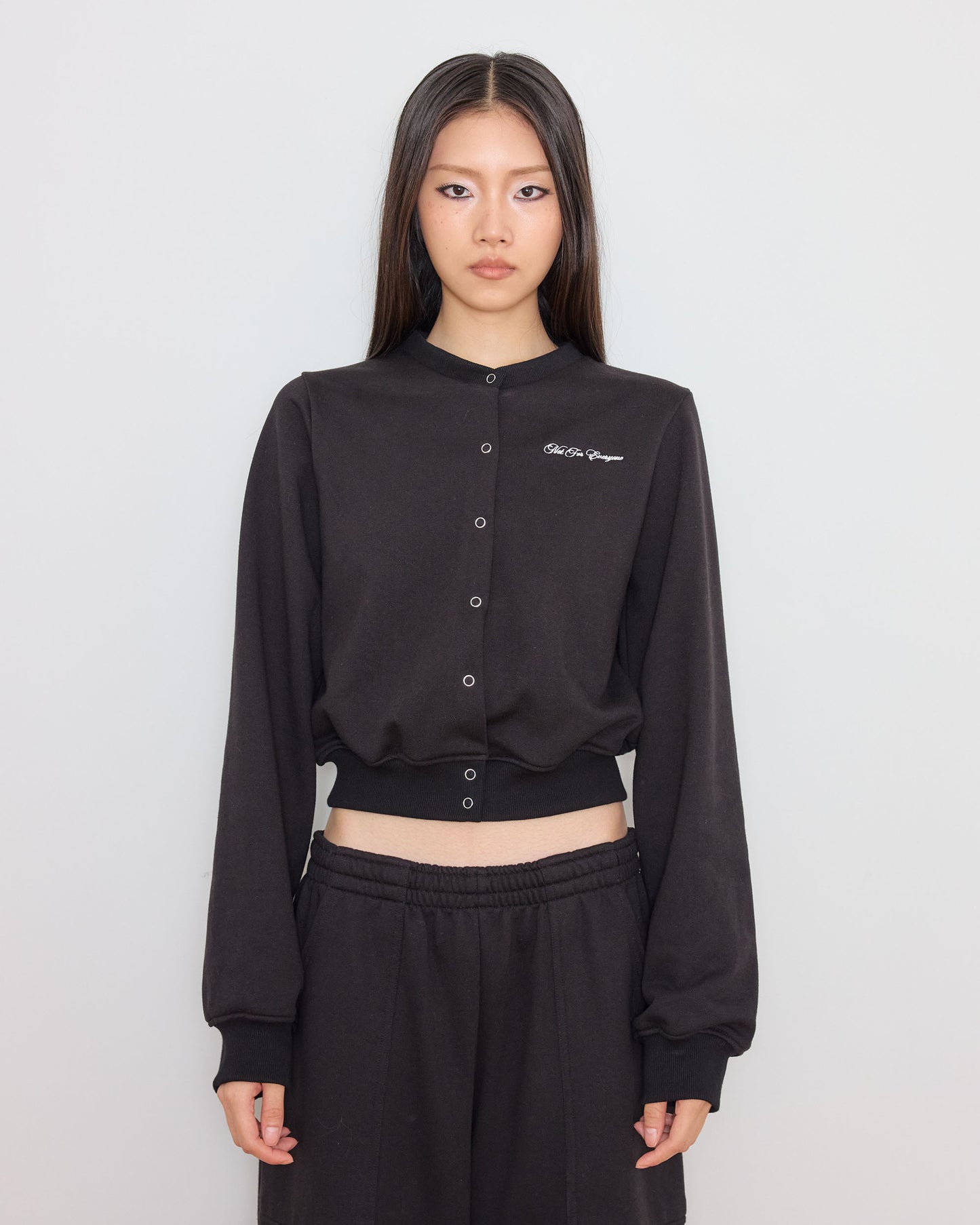 Not for everyone - crewneck cardigan