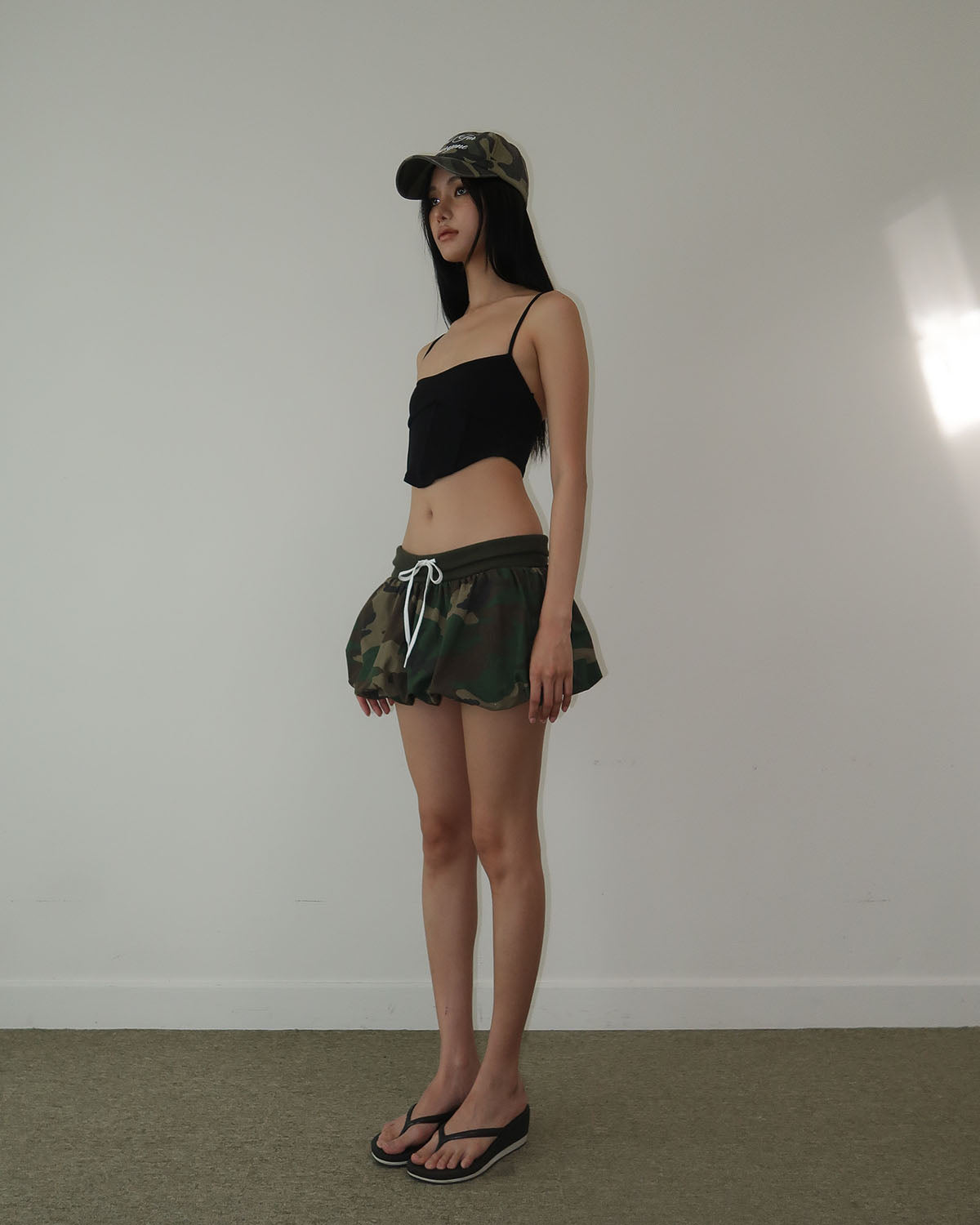 Camo bubble skirt