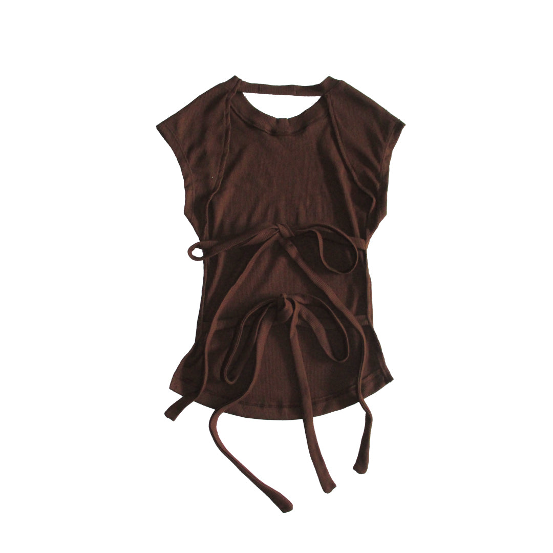 NOT FOR EVERYONE - Open back knit top