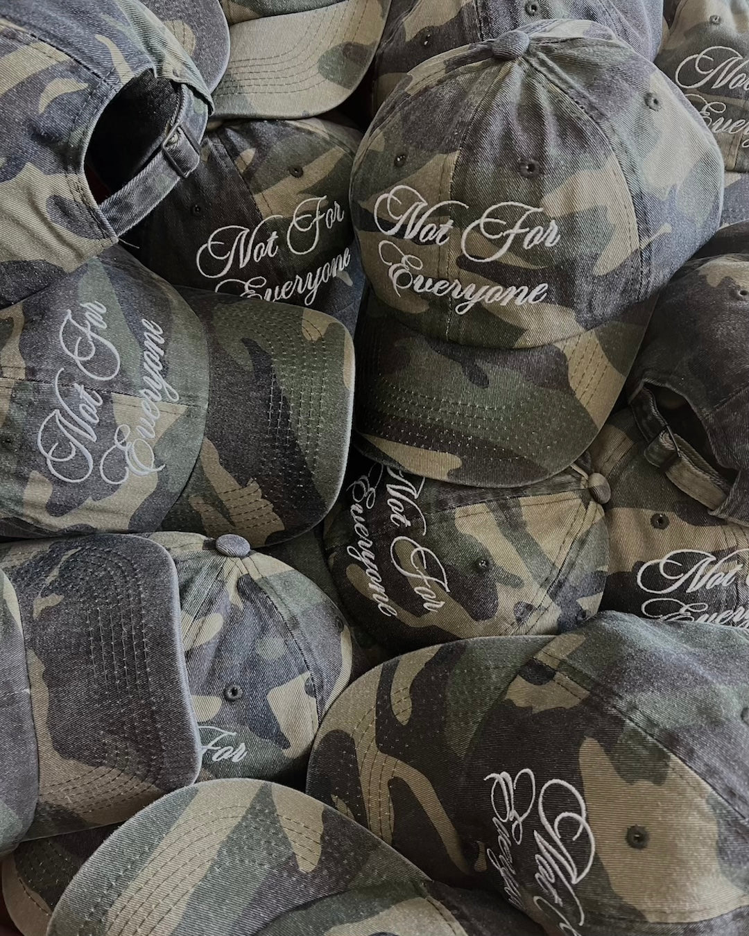 Not for everyone camo cap