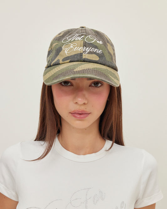 Not for everyone camo cap
