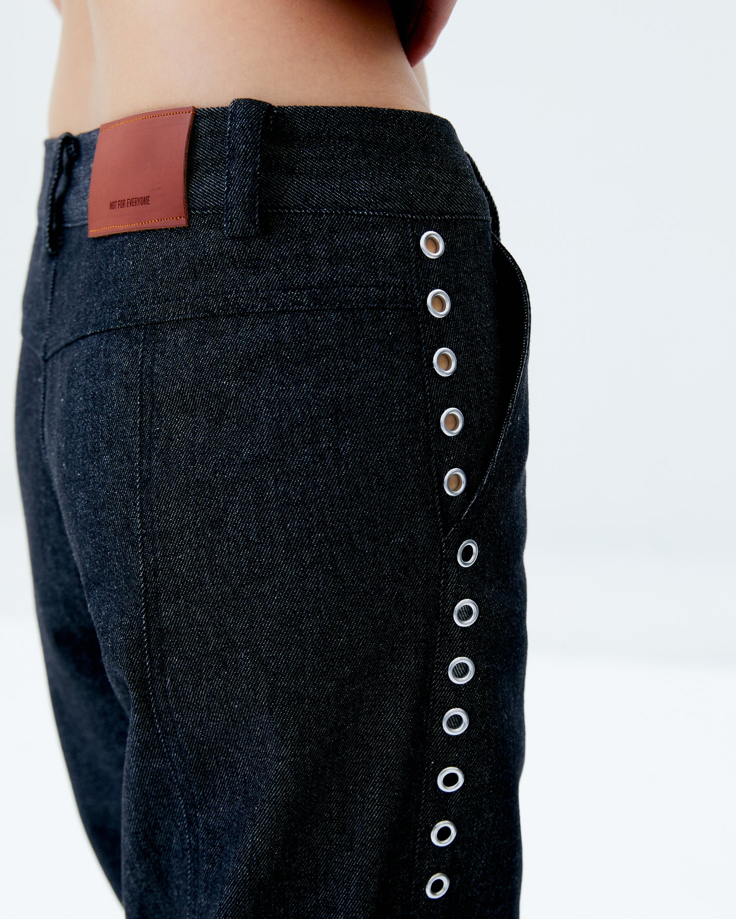 Not for everyone - Eyelet cargo denim