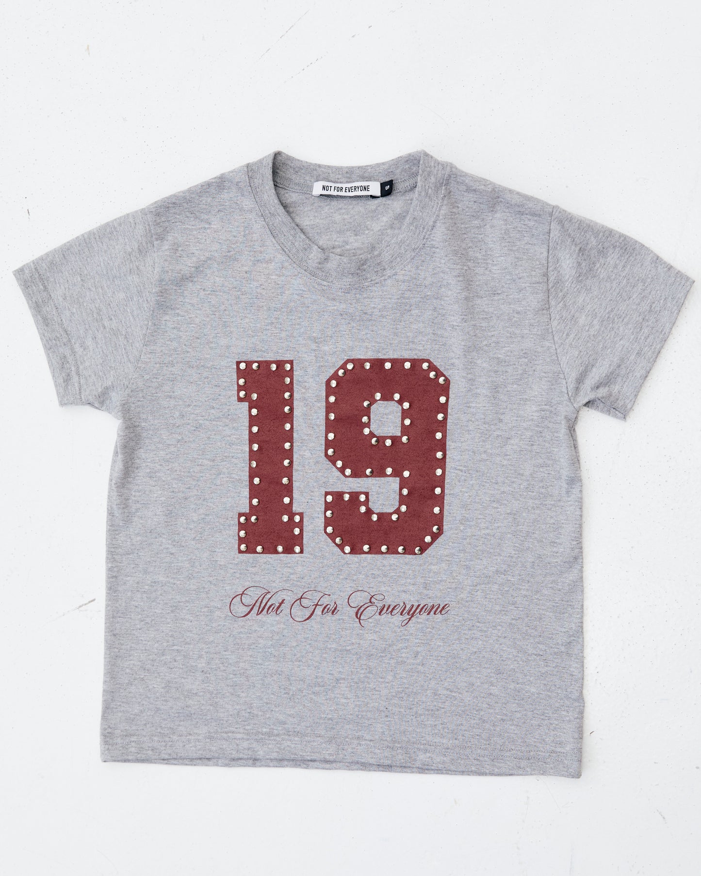 Not for everyone - 19 studded baby tee