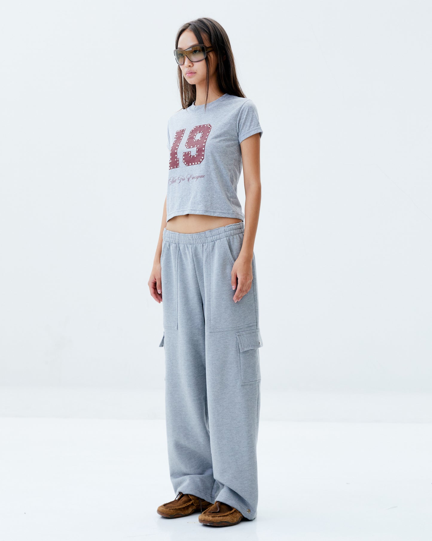 Not for everyone - 19 studded baby tee