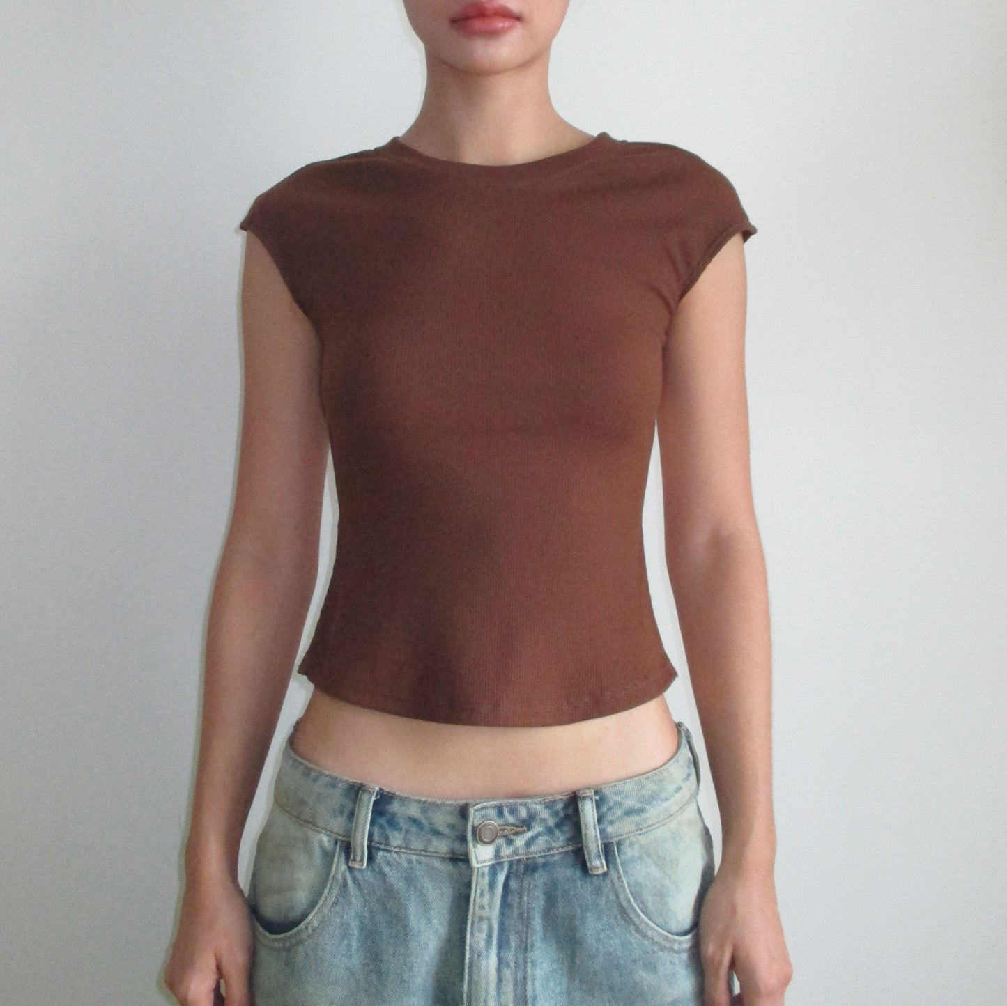 NOT FOR EVERYONE - Open back knit top