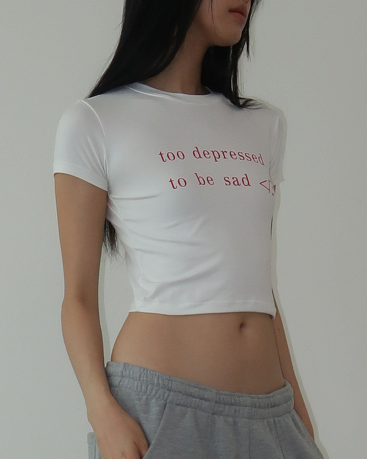 Too depressed to be honest baby tee