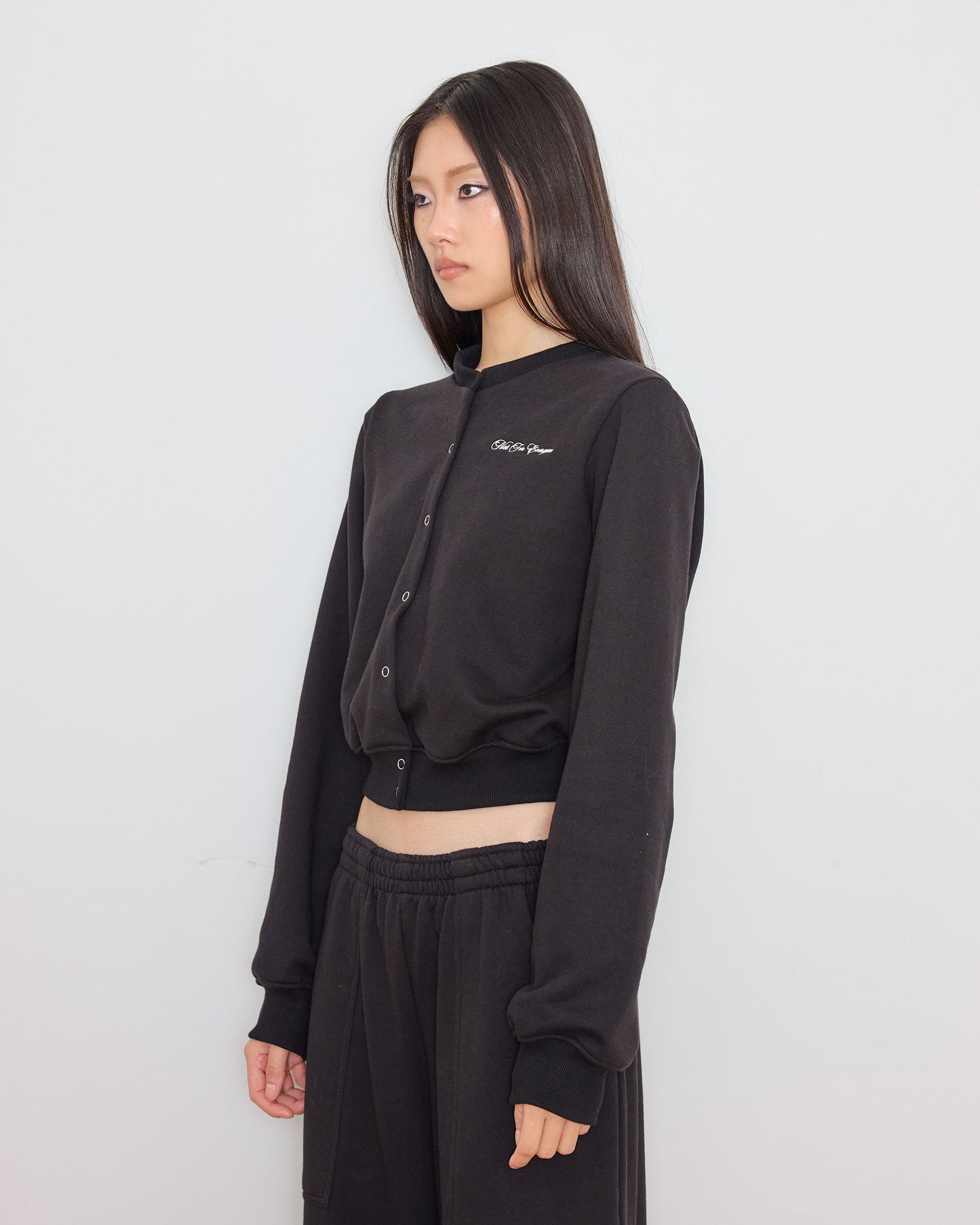 Not for everyone - crewneck cardigan