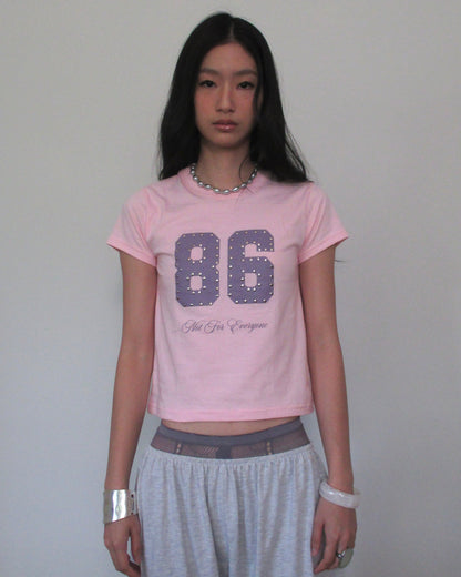 Not for everyone - 86 studded baby tee