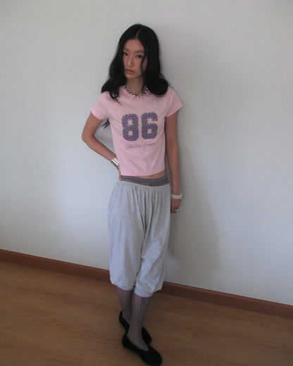 Not for everyone - 86 studded baby tee