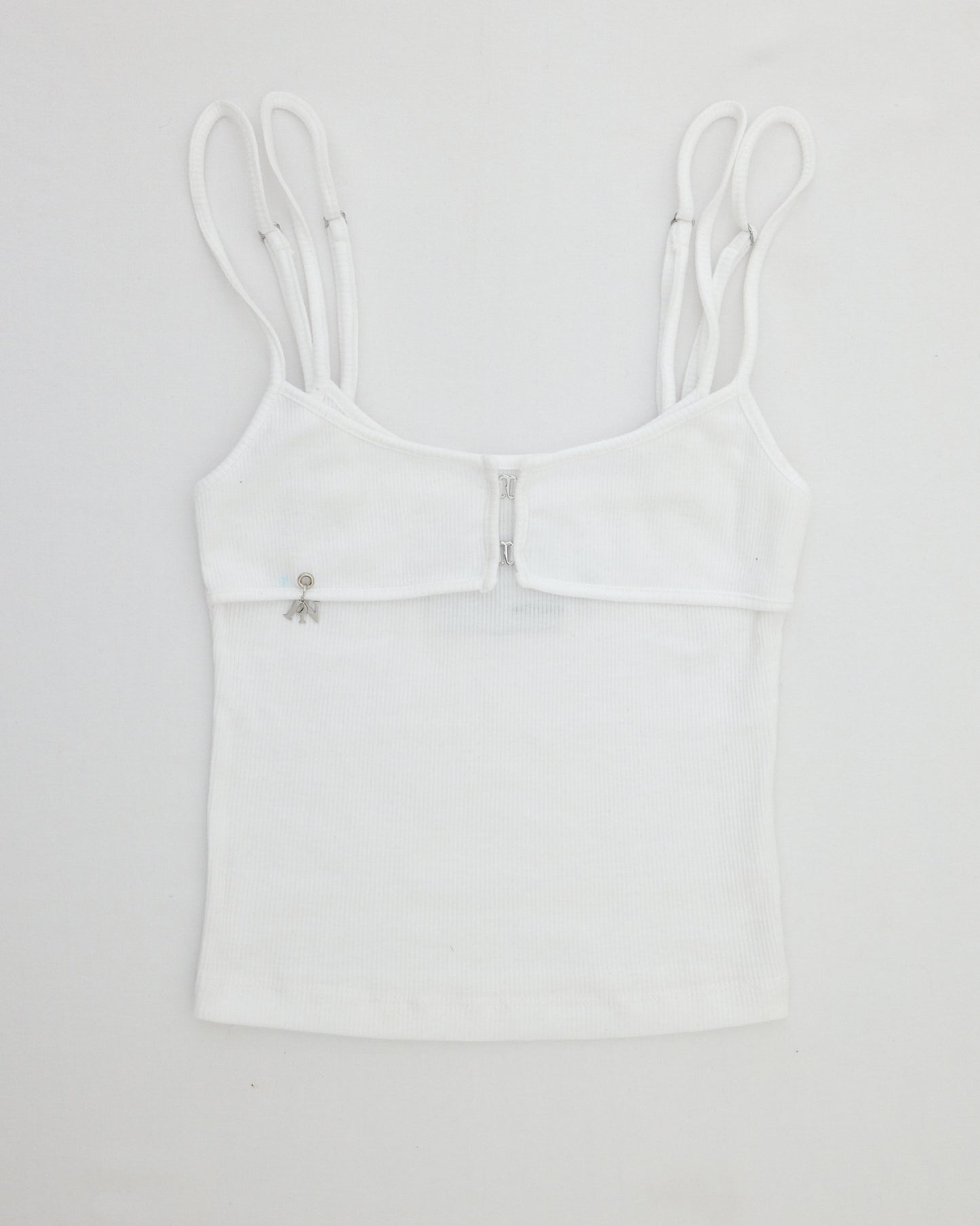 NFE x PICCORO - Ribbed bralette top - Off-White