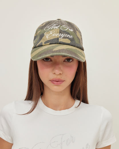 Not for everyone camo cap