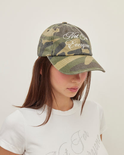 Not for everyone camo cap