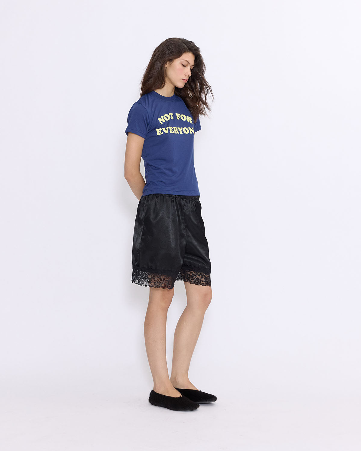 Not for everyone - Satin lace shorts